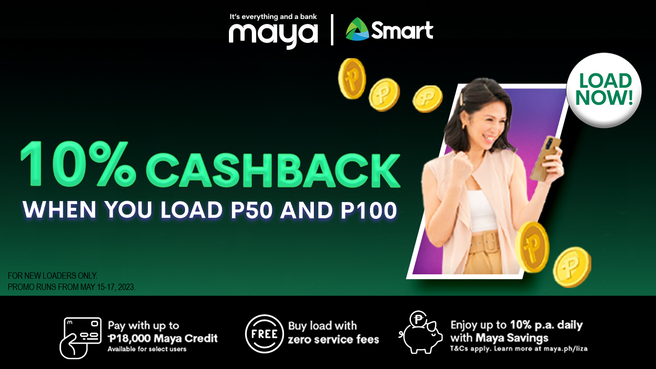 Get 10 cashback on your Smart load